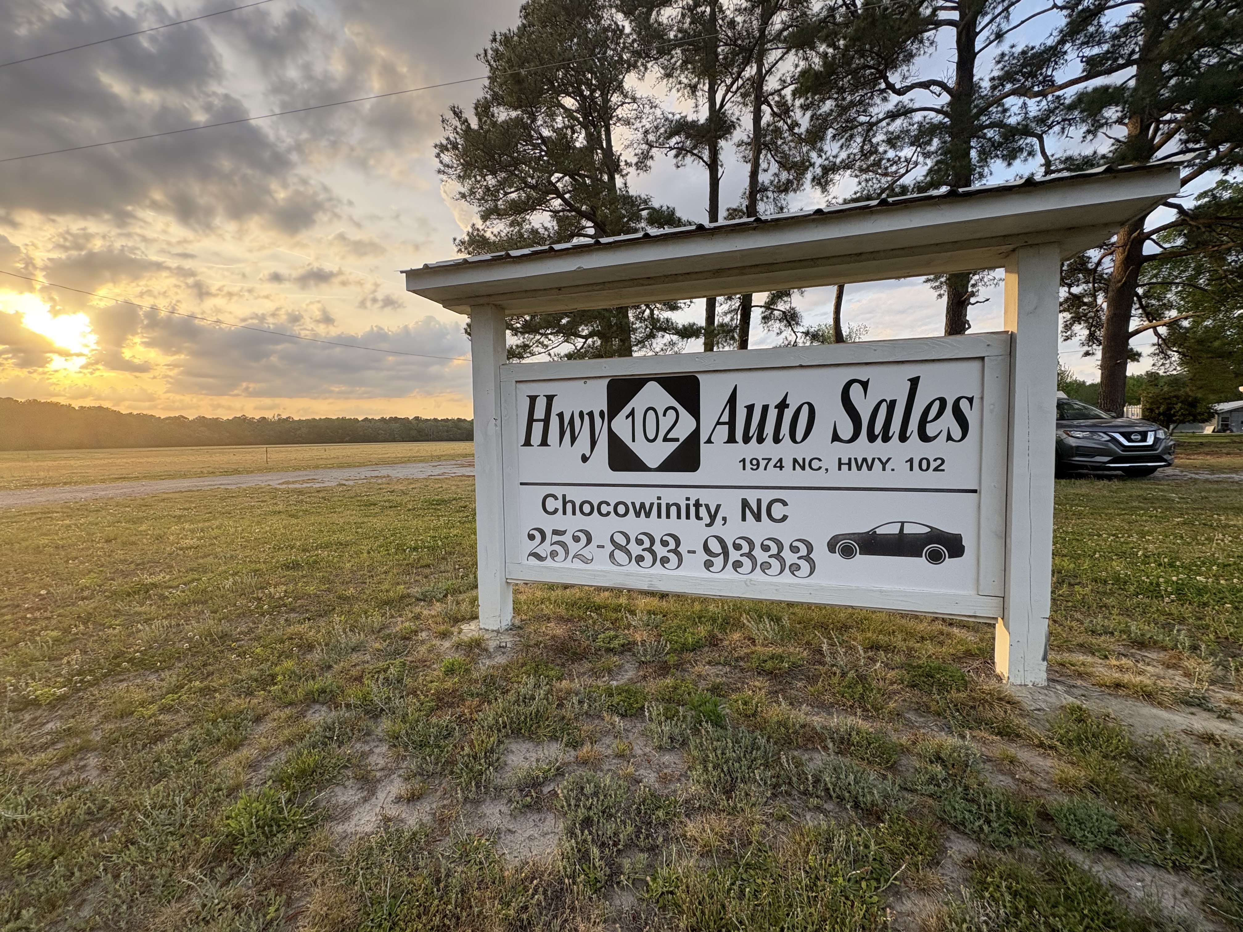 Highway 102 Auto Sales Sign